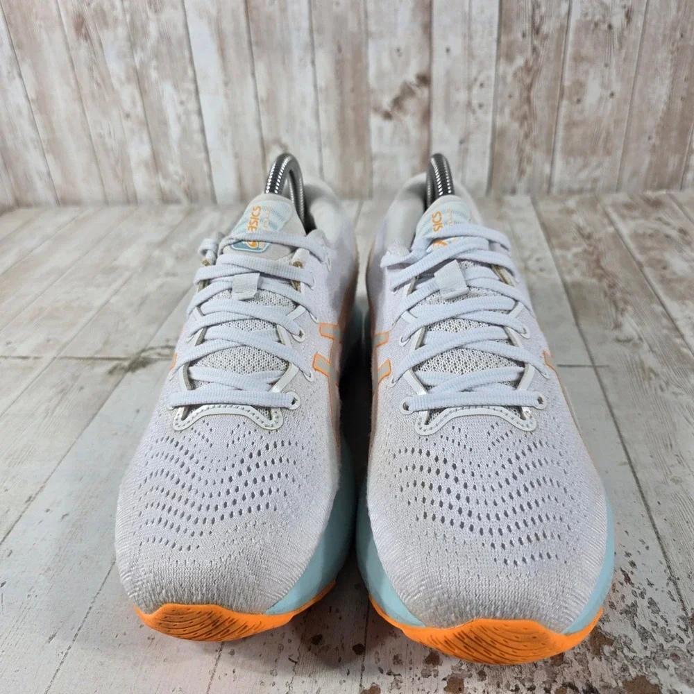 ASICS Gel-Cumulus 24 Womens Running Shoes Grey Orange 1012B206 Size 9